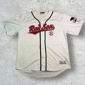 Boston Red Sox MLB Jersey True Fan XL 46-48 White Authentic Embroidered